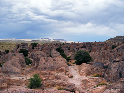 The rocks - view north