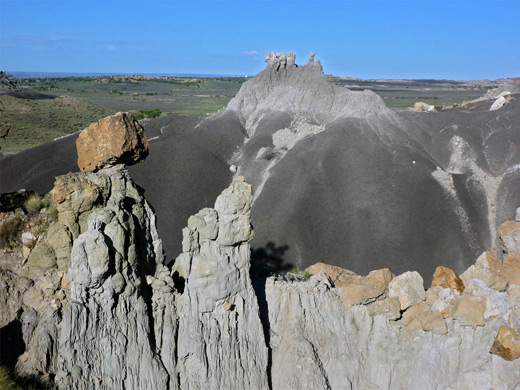 Brown rocks and grey mounds