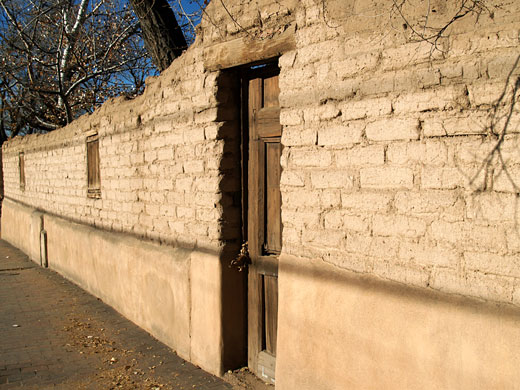 Adobe wall