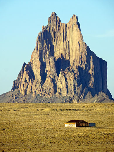 Houses below Shiprock