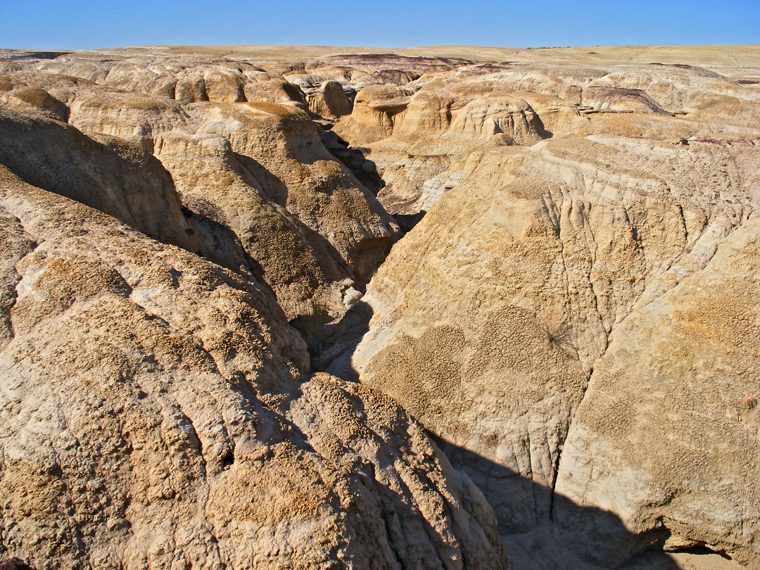 Narrow ravine