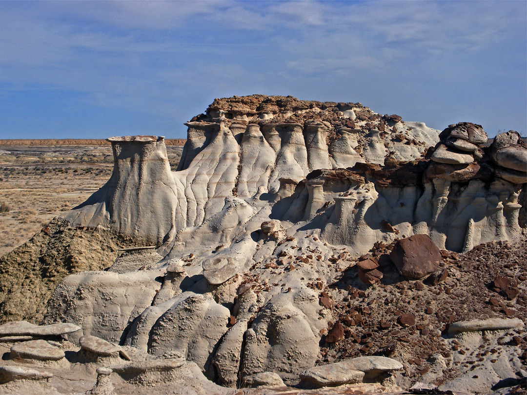 Red and white rocks