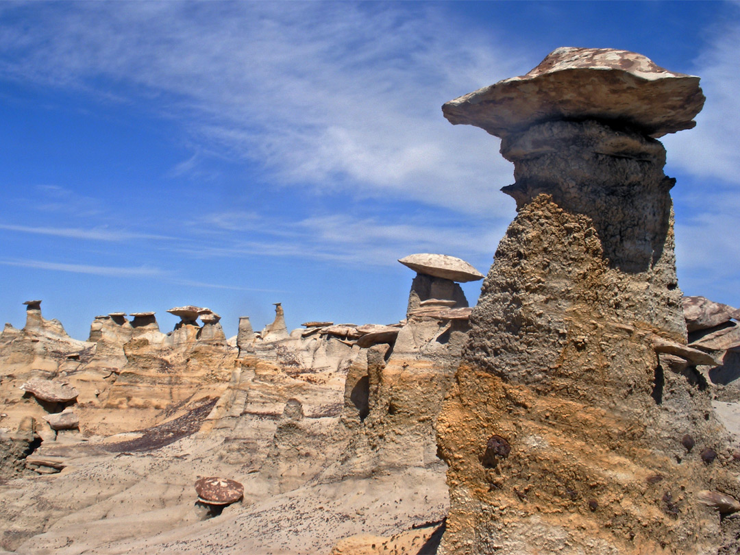 Stripy hoodoos