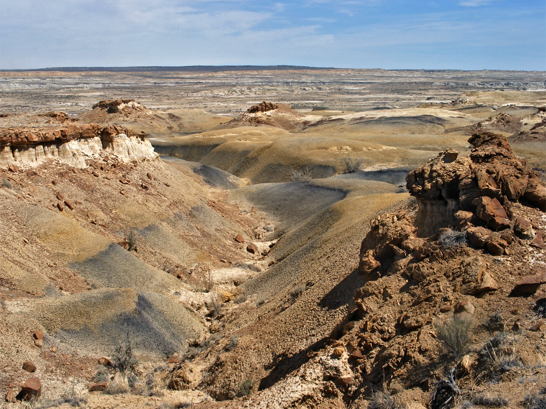 Shallow ravine