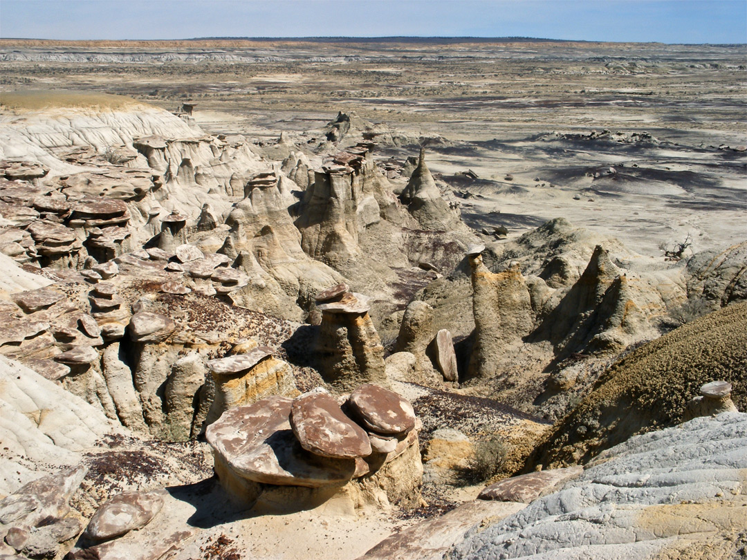 Hoodoos and pinnacles