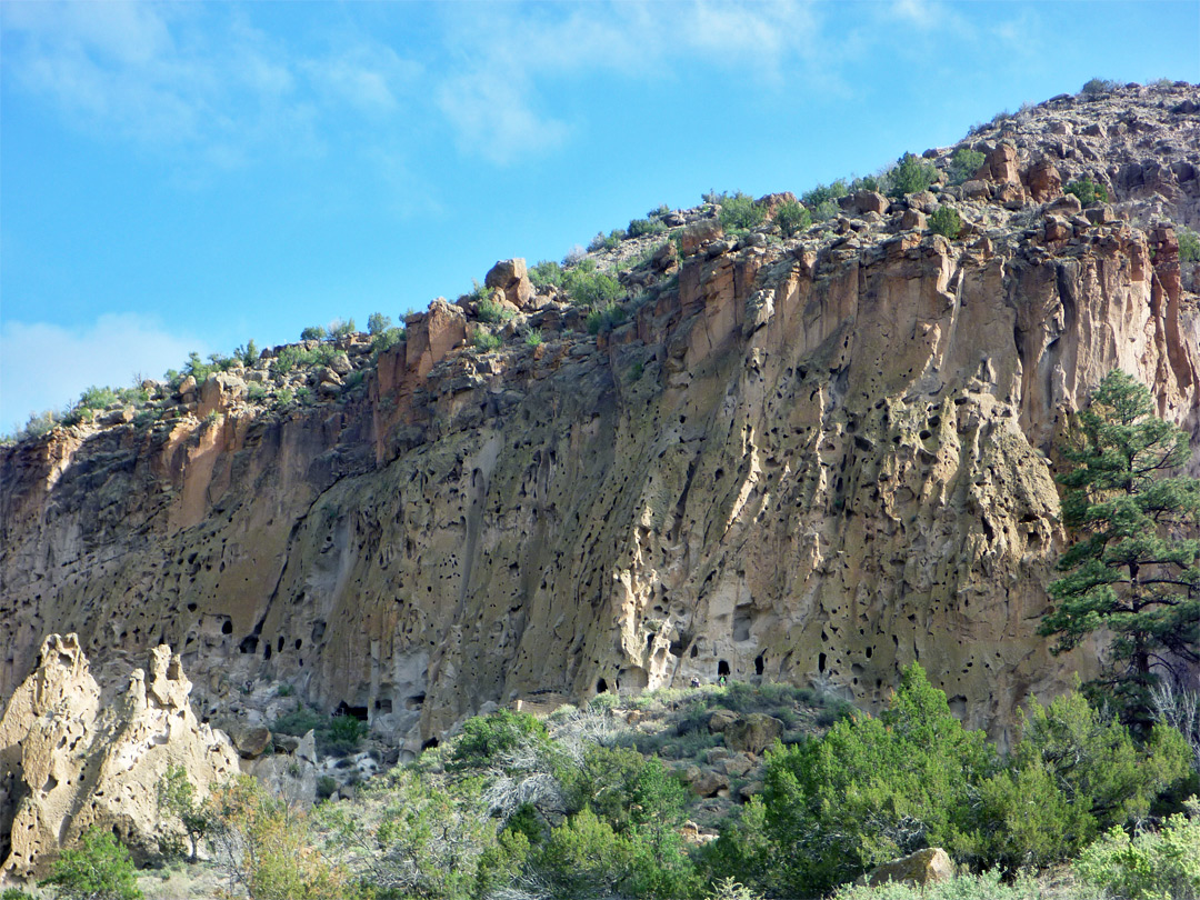 Cliffs above the cave dwellings