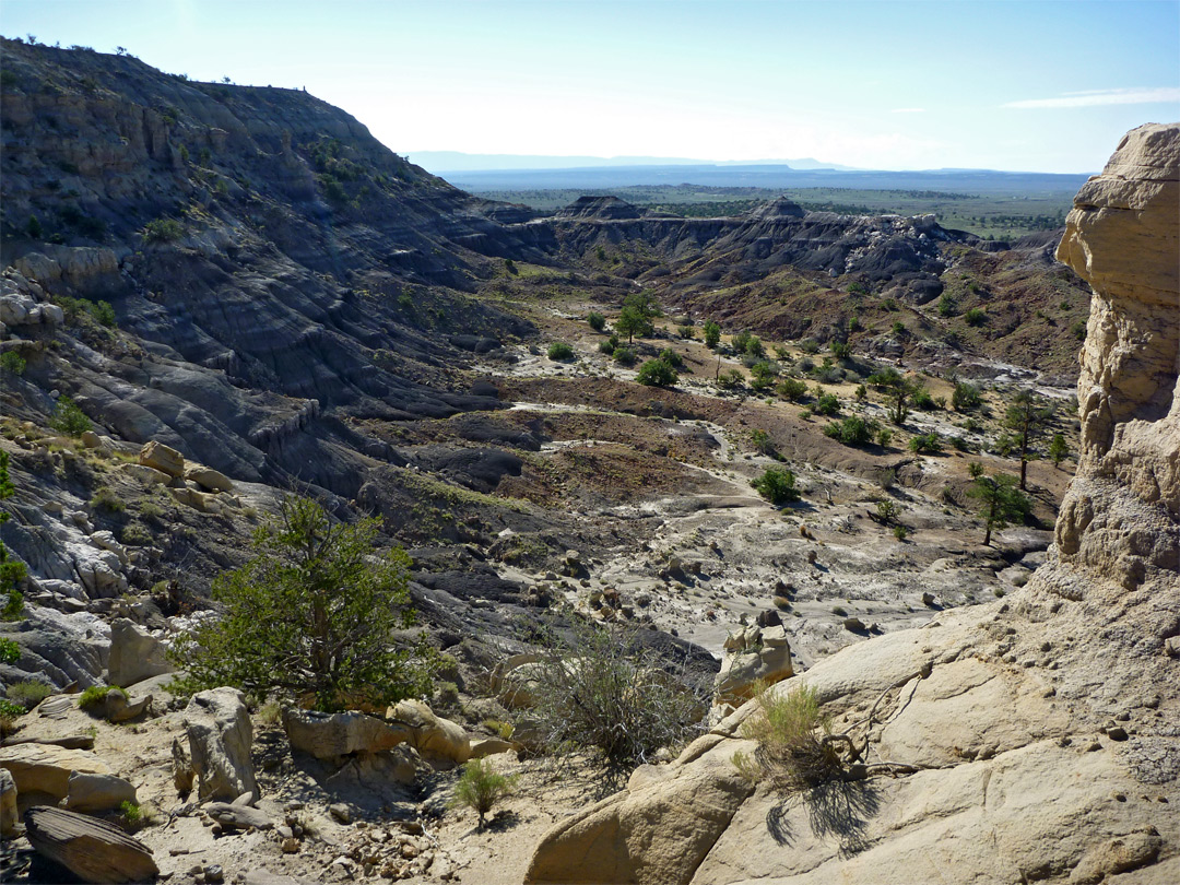 Basin below the mesa