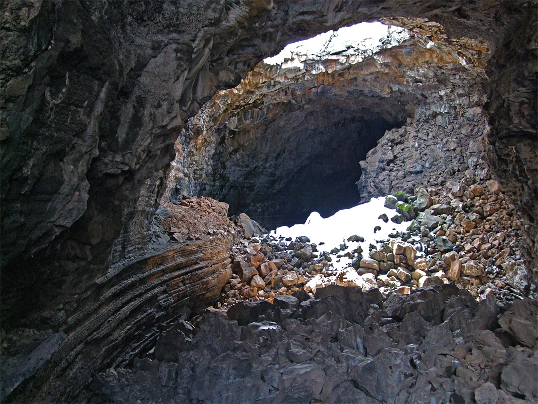 Boulders in Big Skylight Cave