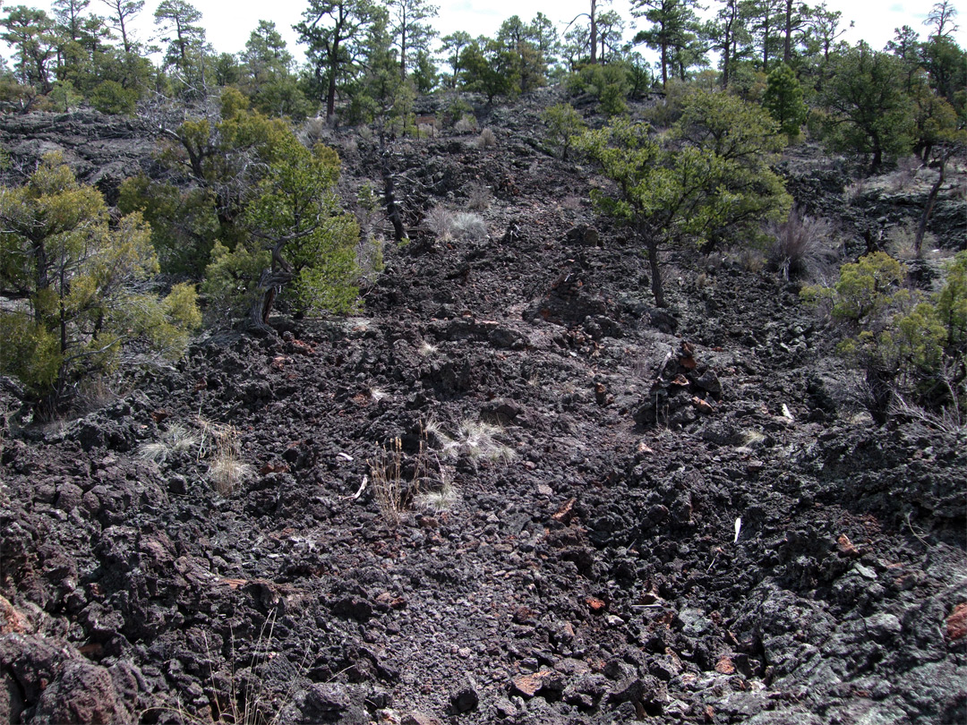 Trail through the lava