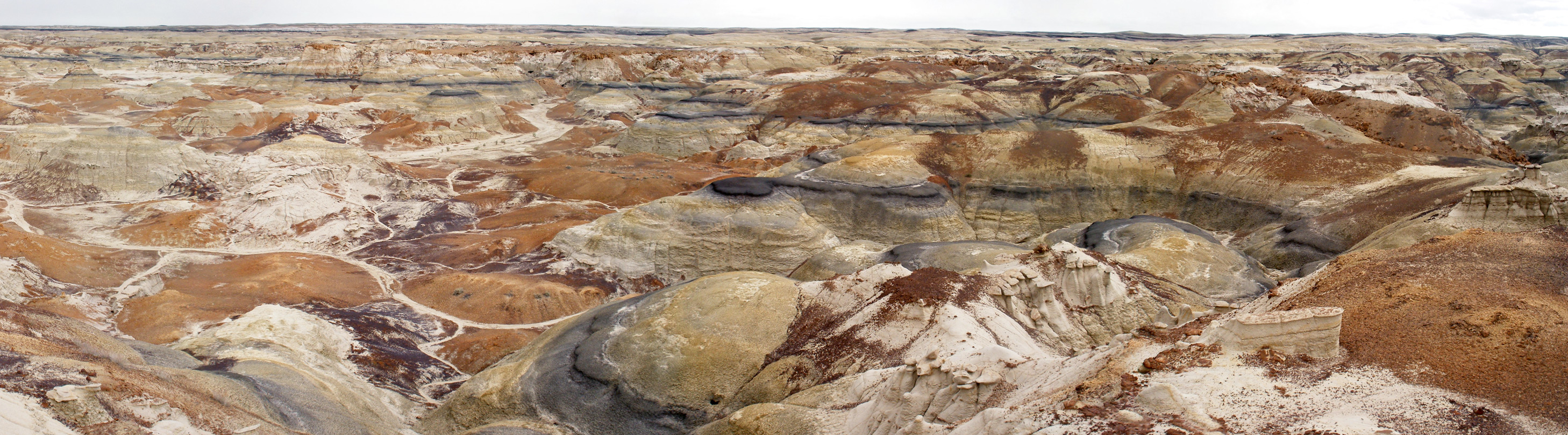 Gullies and undulating mounds