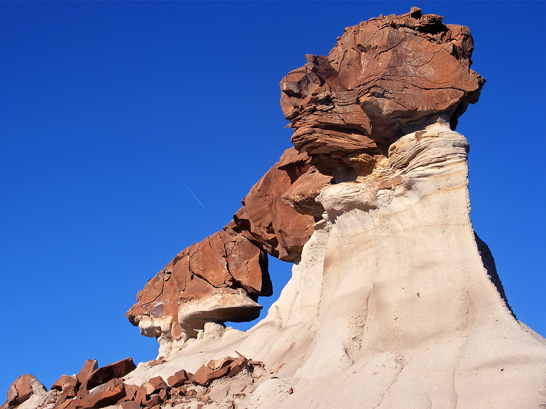 Brown and white sandstone