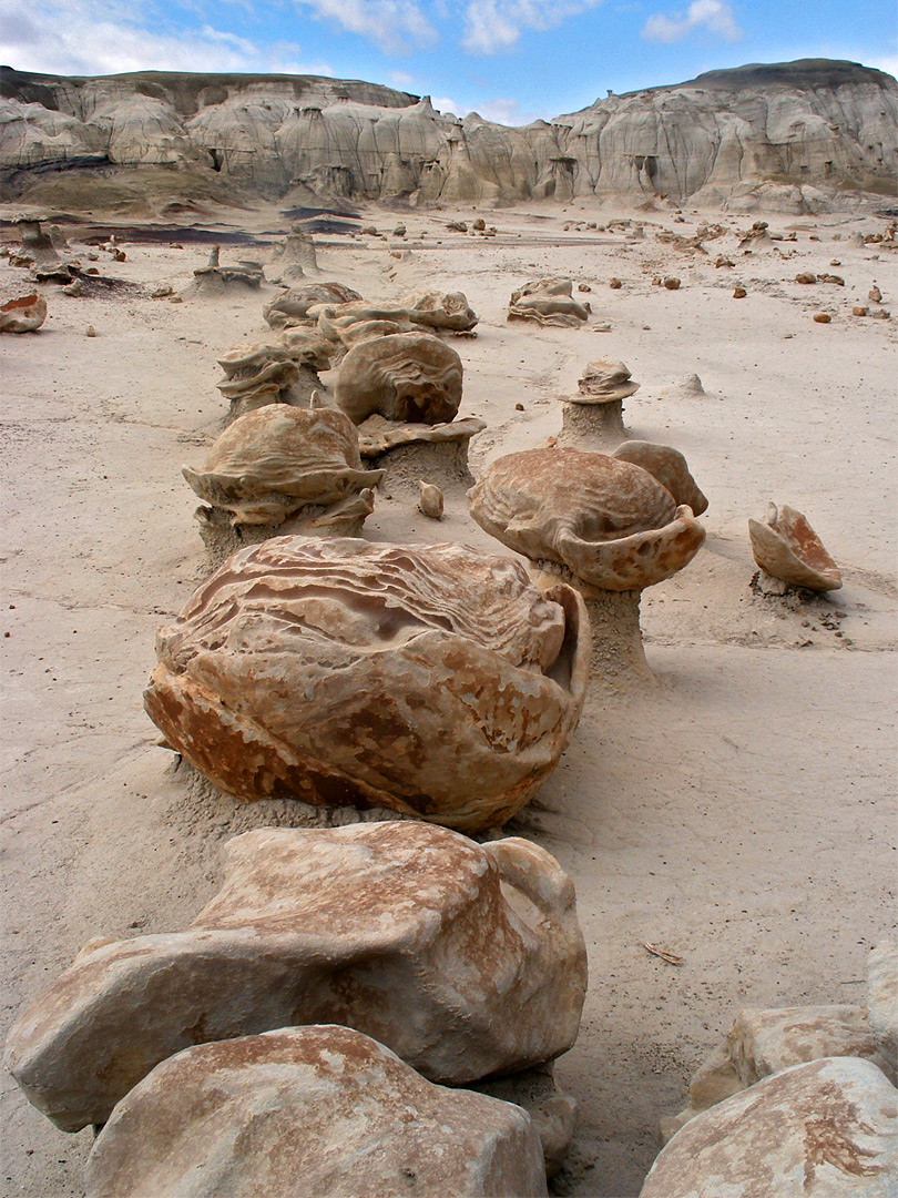 Eroded boulders