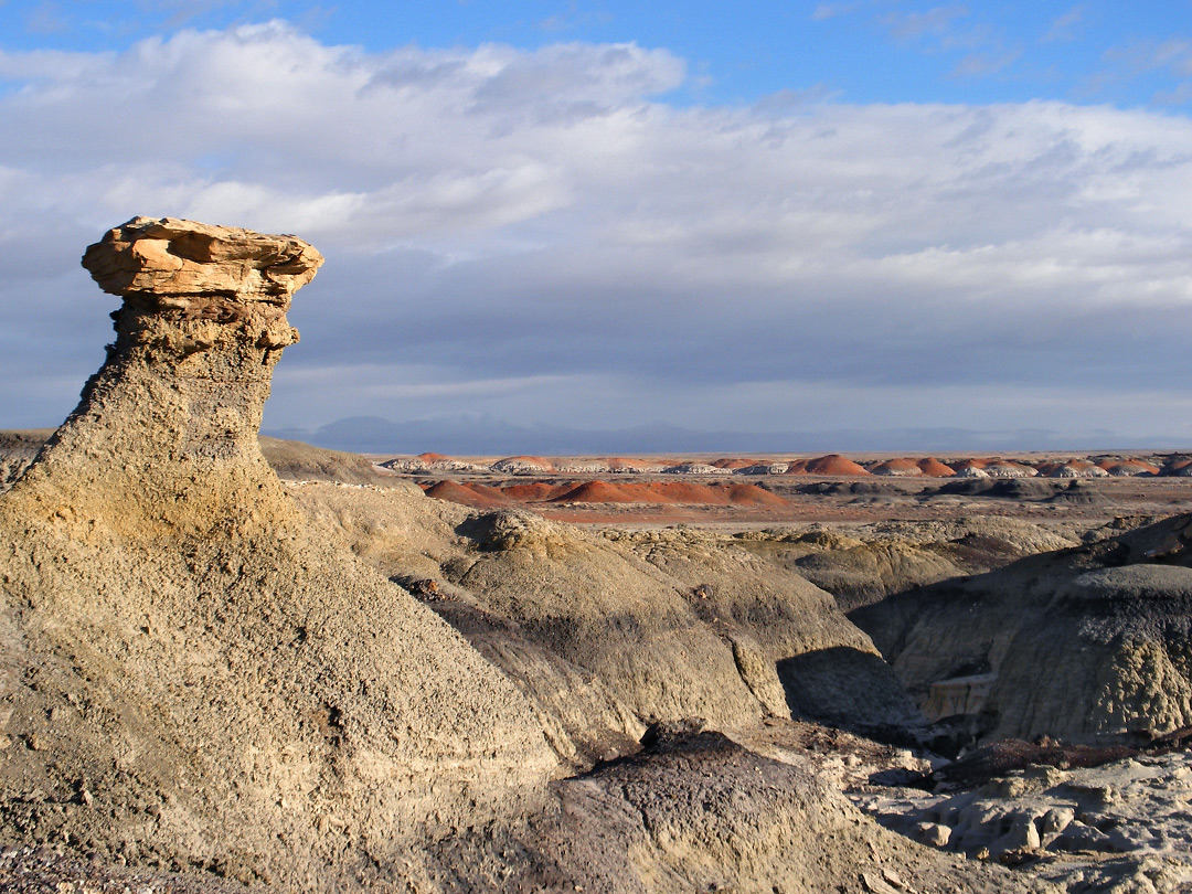 Hoodoo and mud hills