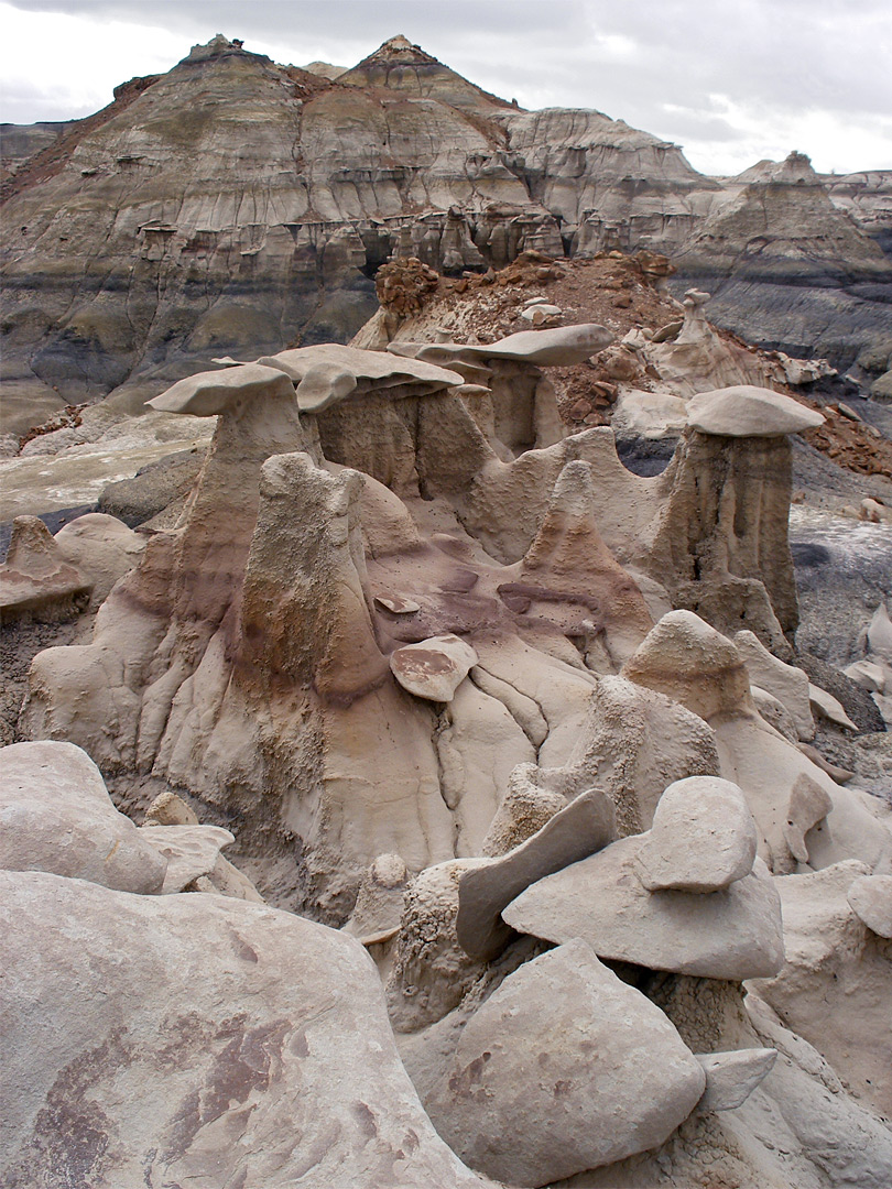 Line of hoodoos