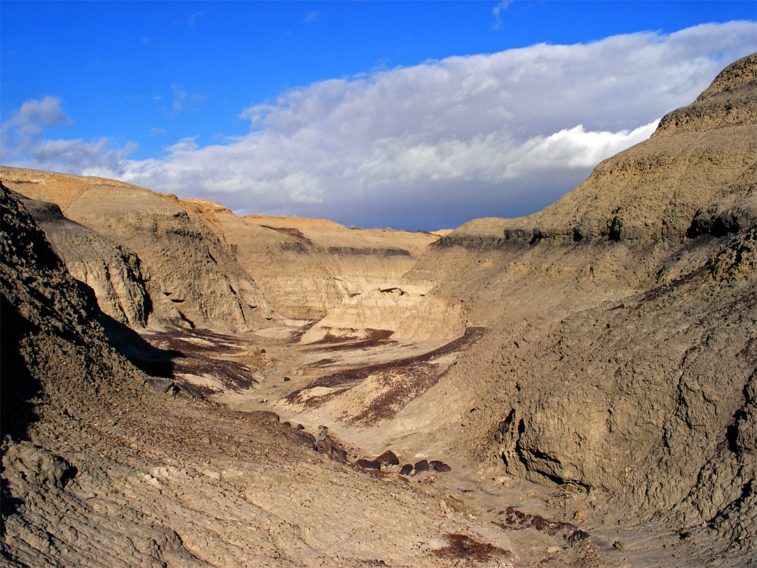 Wash through the mud hills