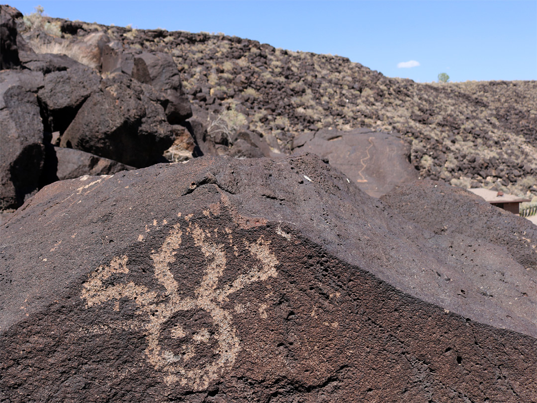 Face-like petroglyph