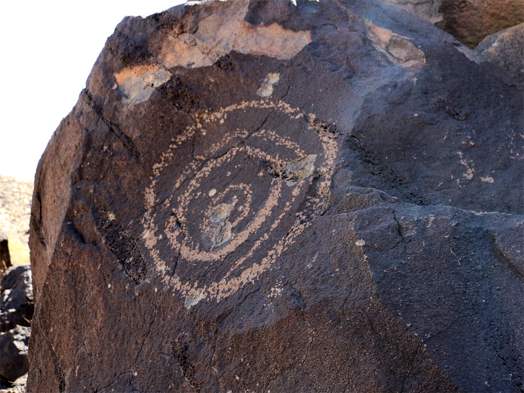 Spiral petroglyph