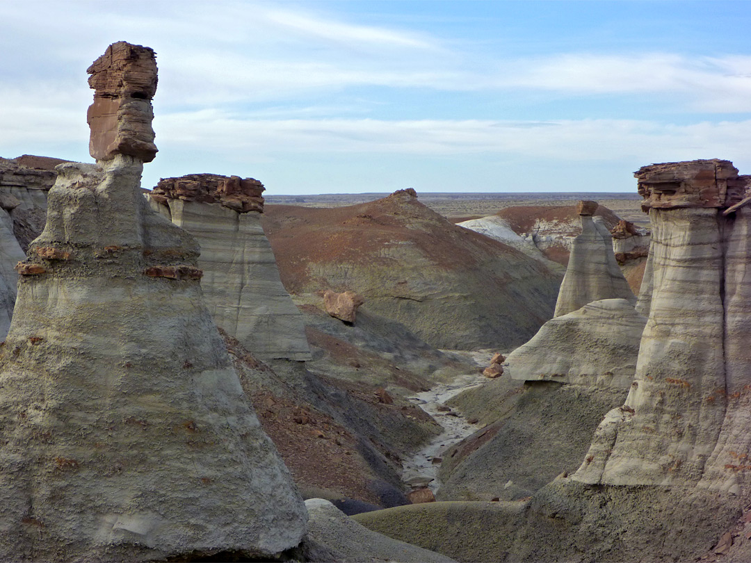 Light and dark sandstone