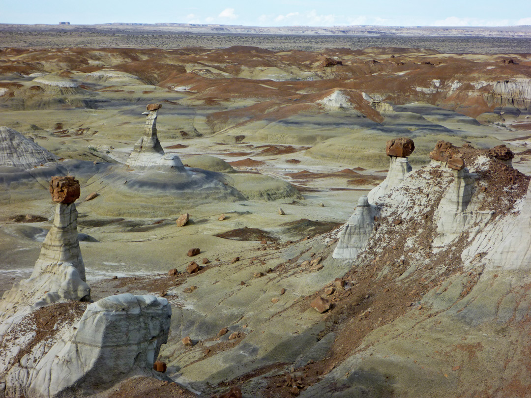 Wide view of the badlands