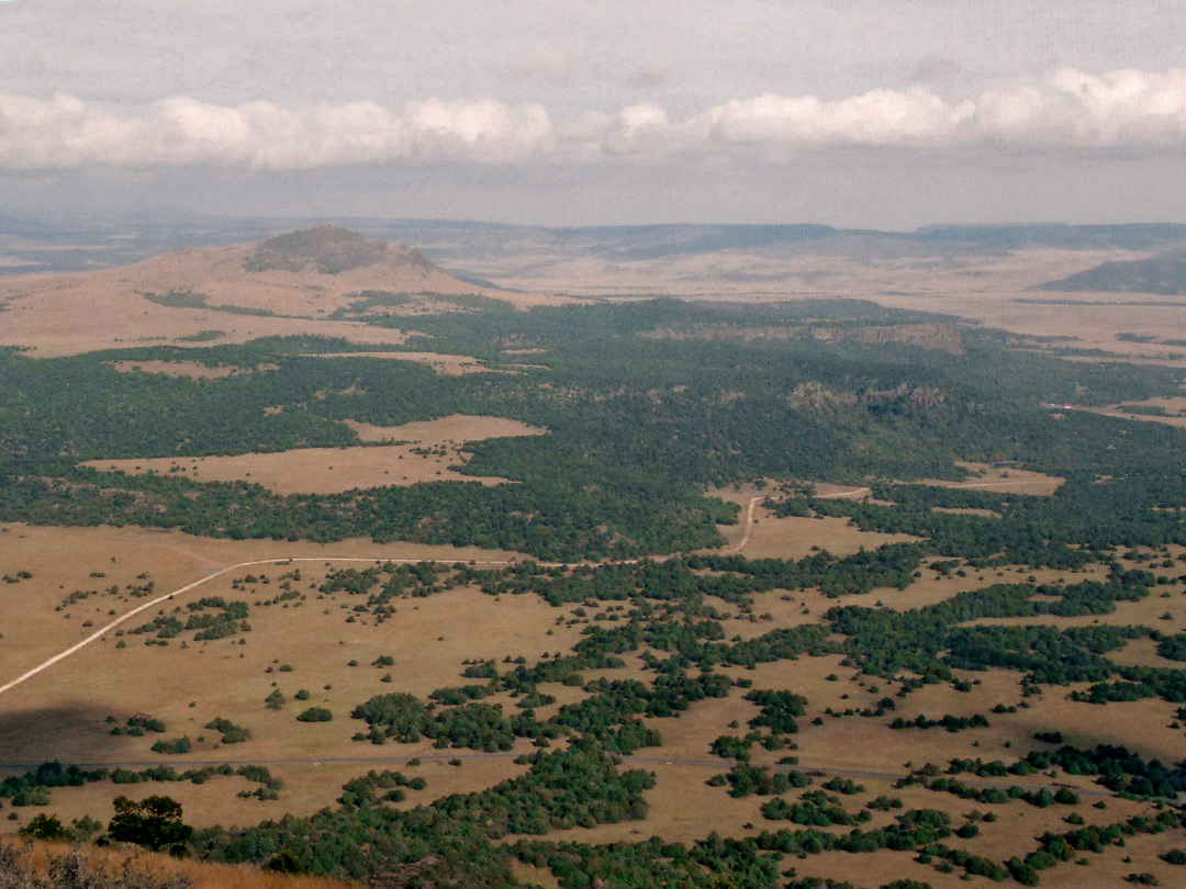 View from the crater's edge