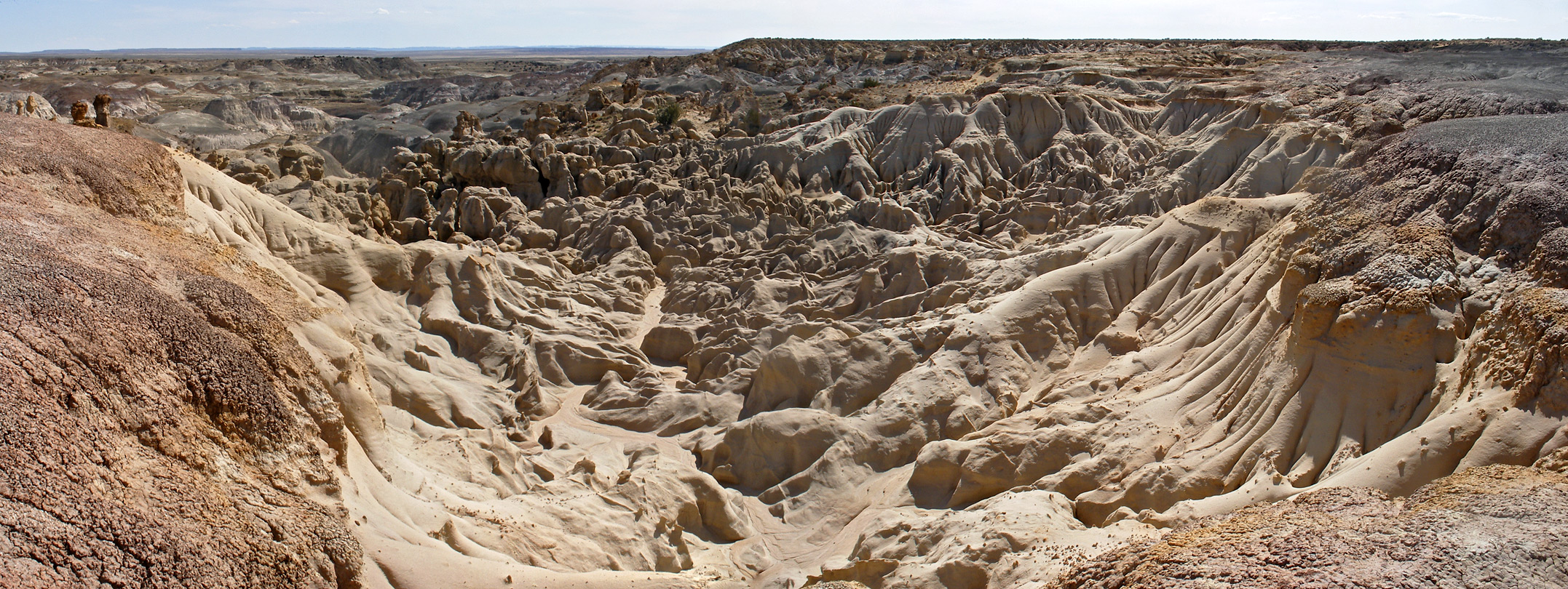 Eroded, undulating sandstone