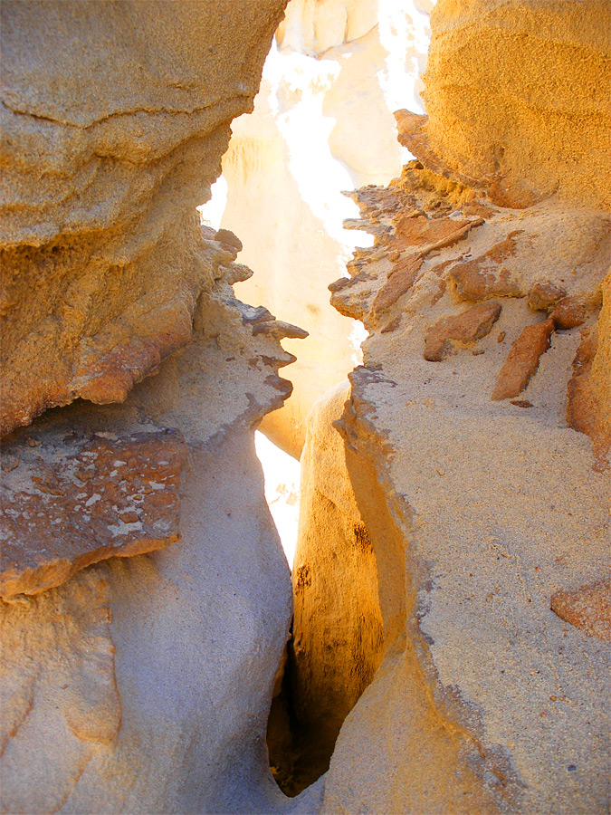 Narrow ravine the San Juan Basin Badlands, New Mexico