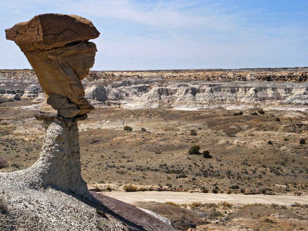 Hoodoo overlooking the valley