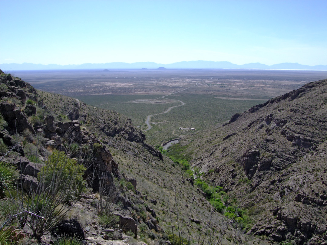 Lower end of Dog Canyon