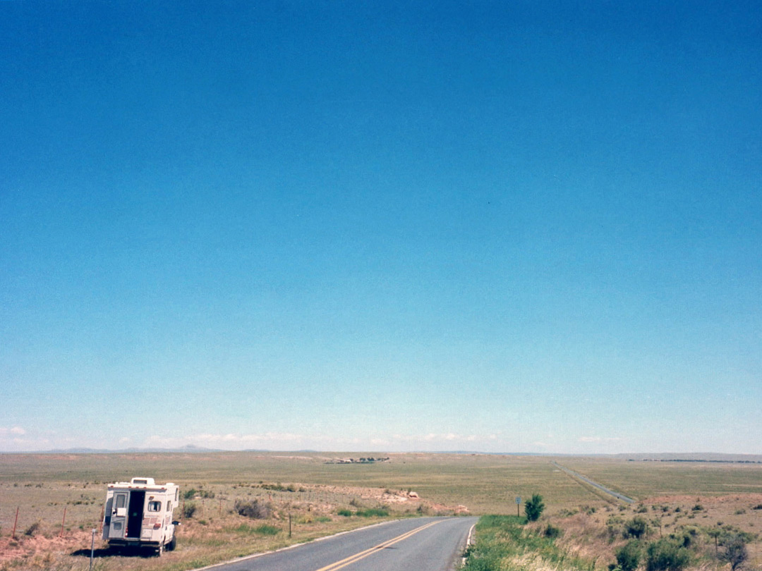 View north along NM 3 to Encino