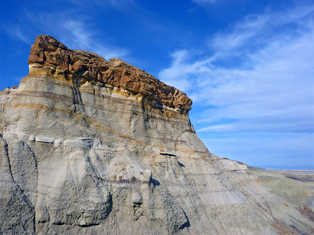 Harder sandstone layer