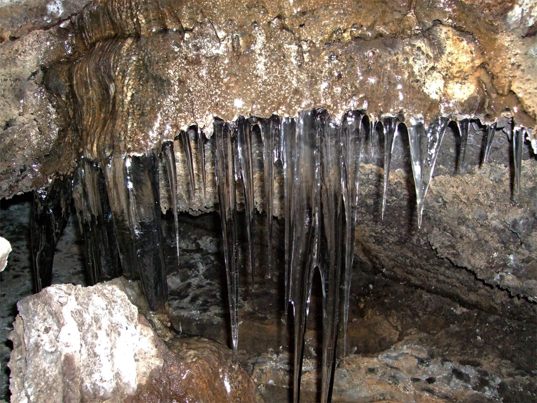 Row of icicles