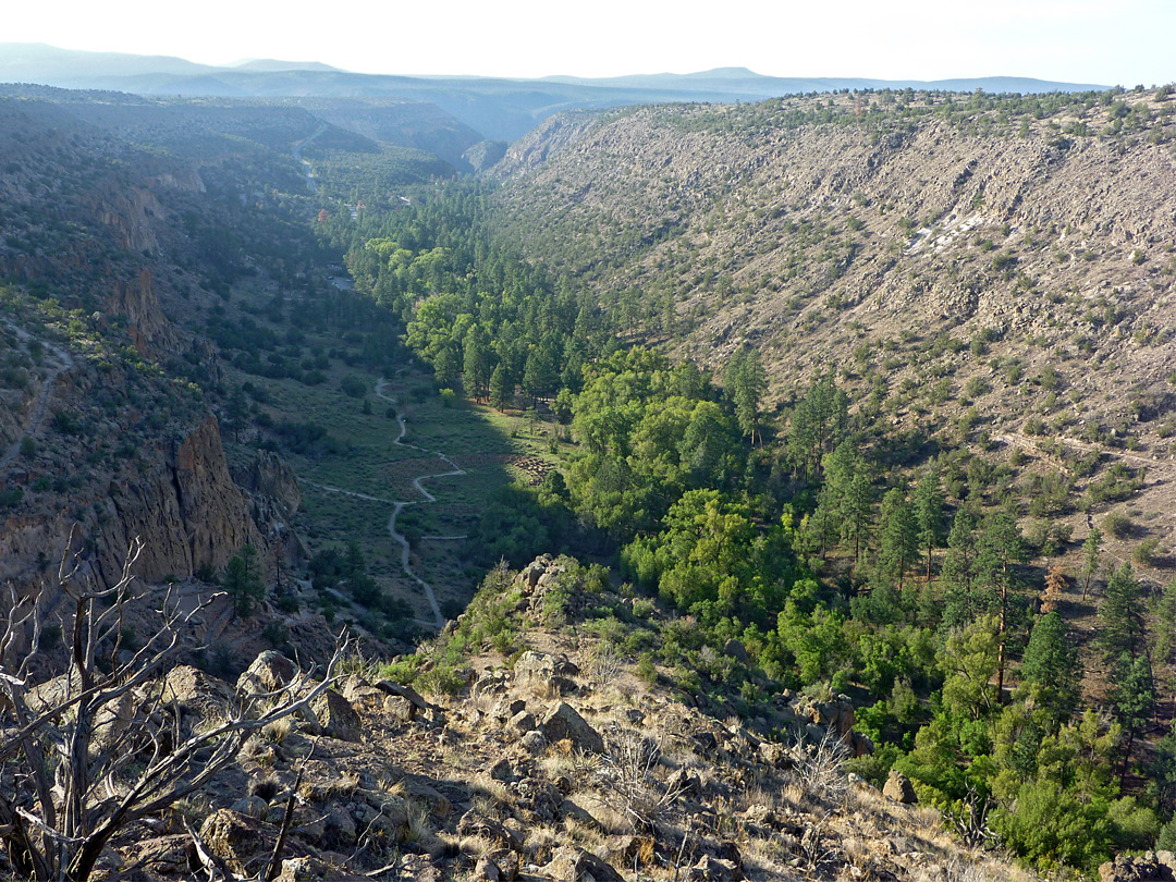 Frijoles Canyon - view south