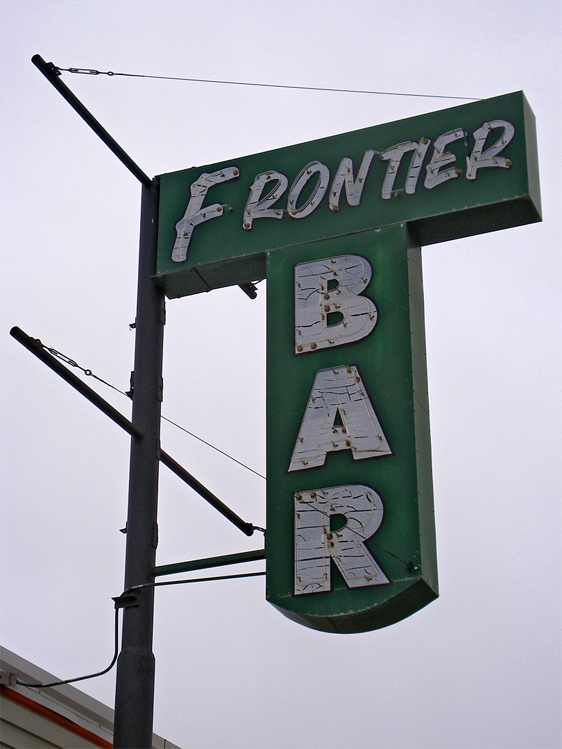 Frontier Bar sign