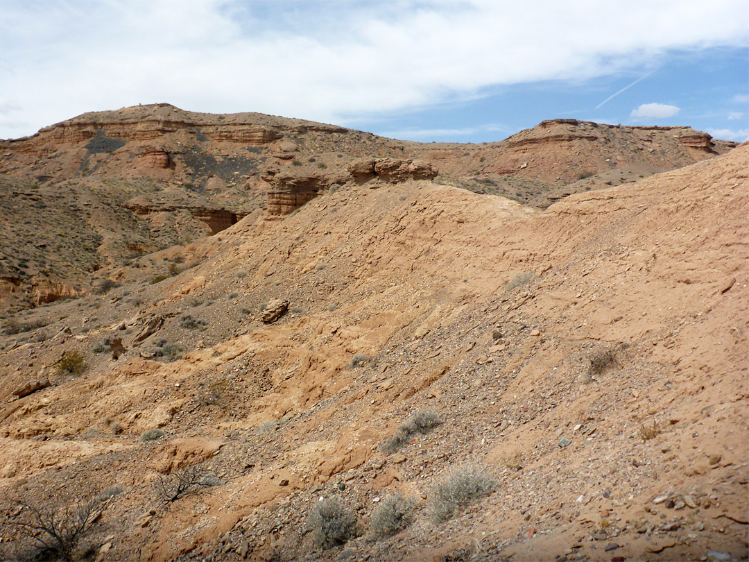 Barren hills