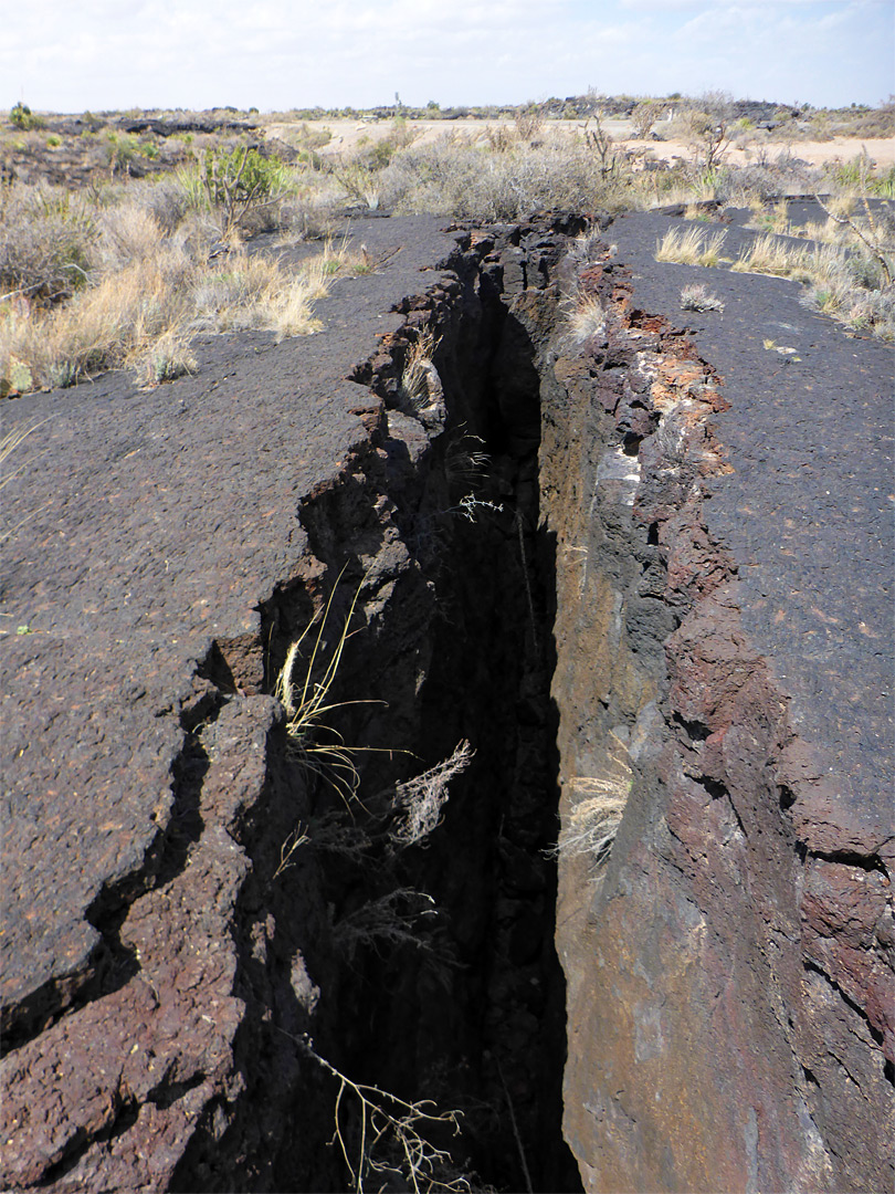 Crack in the lava