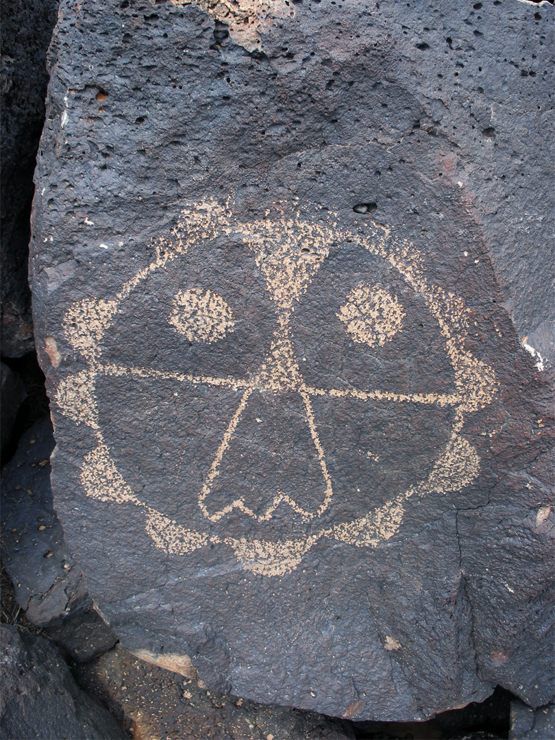 Circular petroglyph