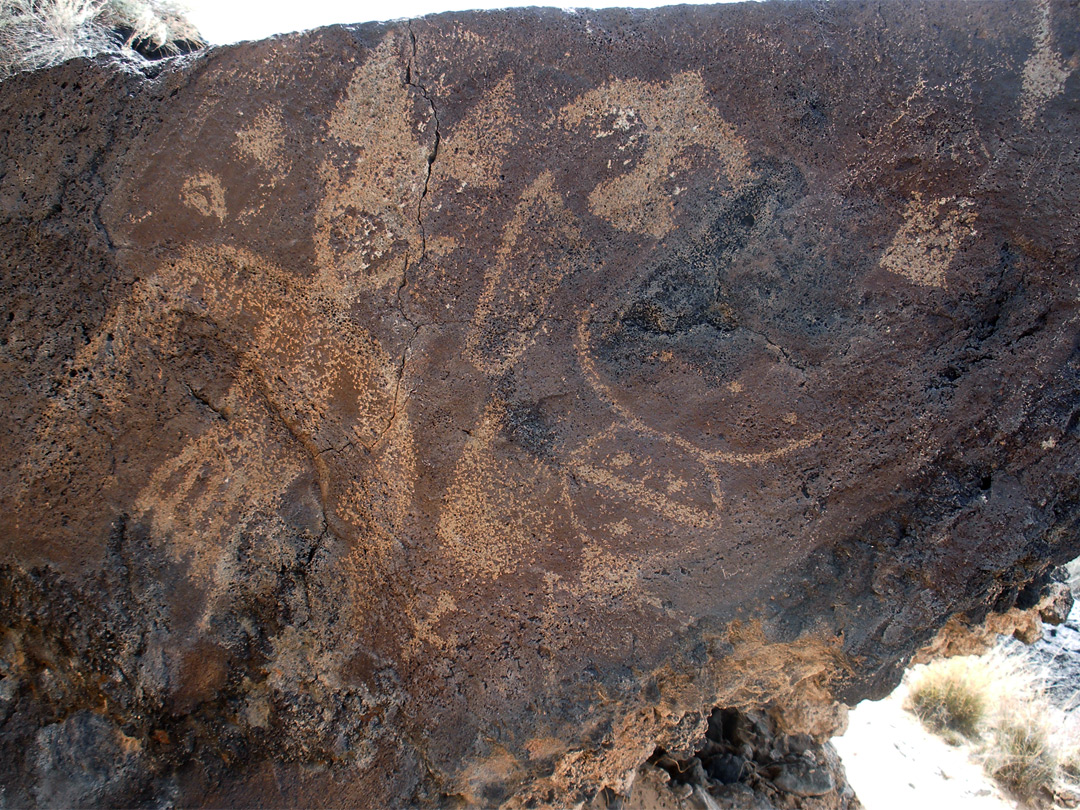 Ghostly petroglyph