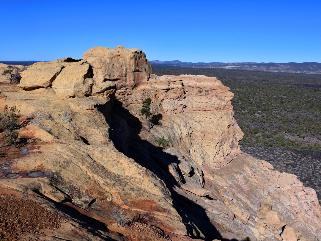 Cliffs and lava