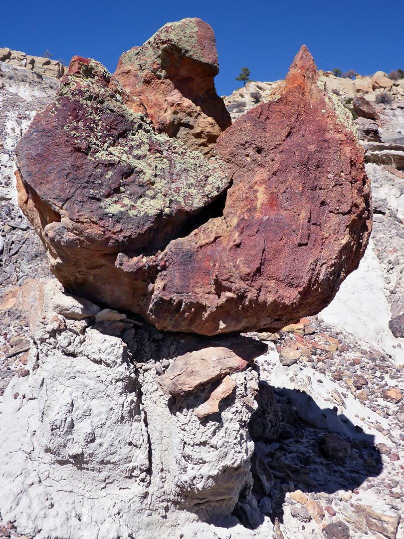 Purple boulder