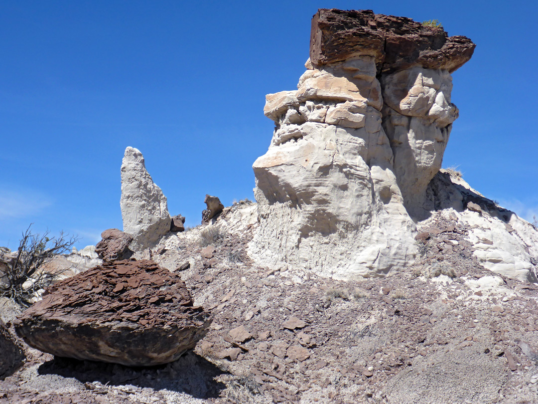 White and brown rocks