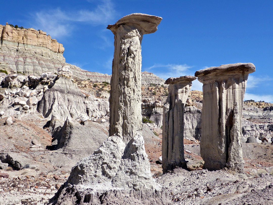 Three hoodoos