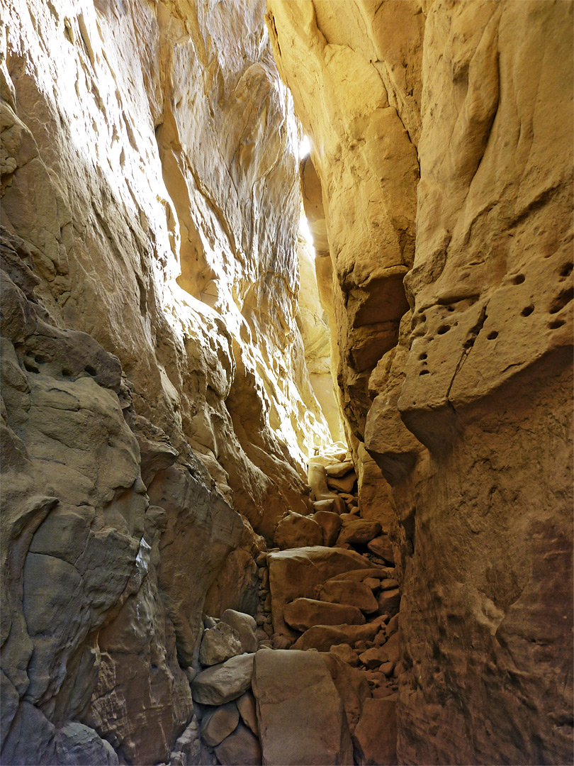 Trail up the cliffs