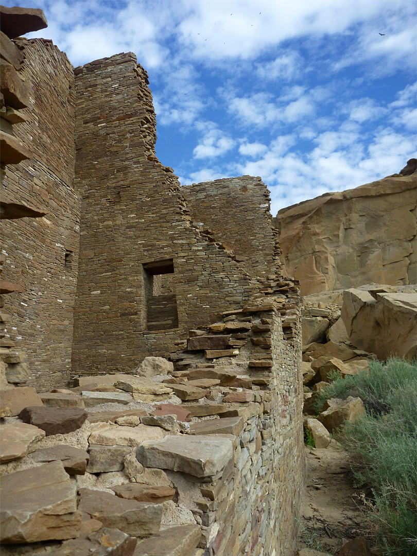 Wall and cliffs