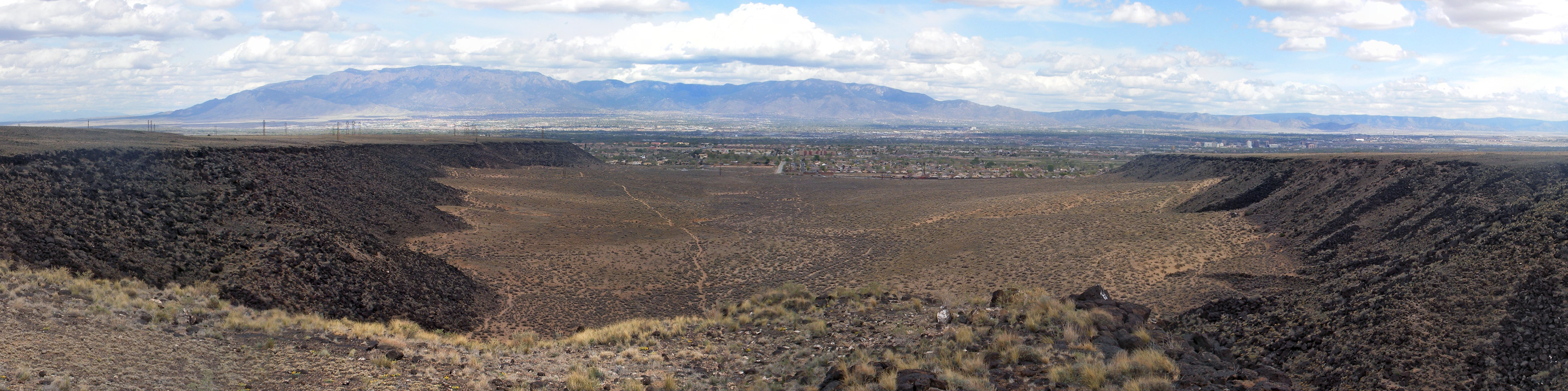 Distant view of Albuquerque