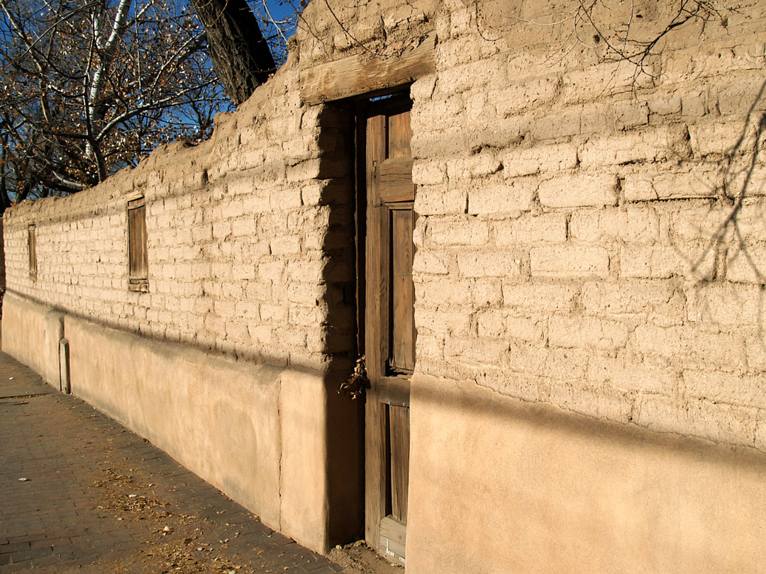 Adobe wall