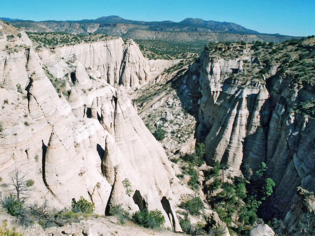 Wide view of the cliffs