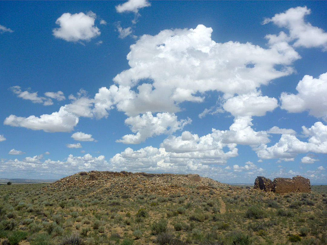 Clouds above the ruins