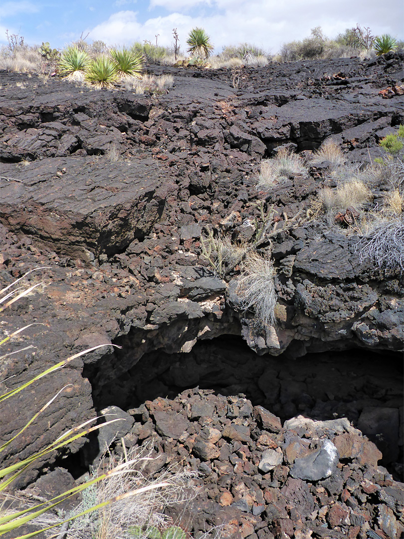 Collapsed cave