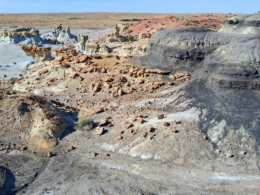 Colorful badlands