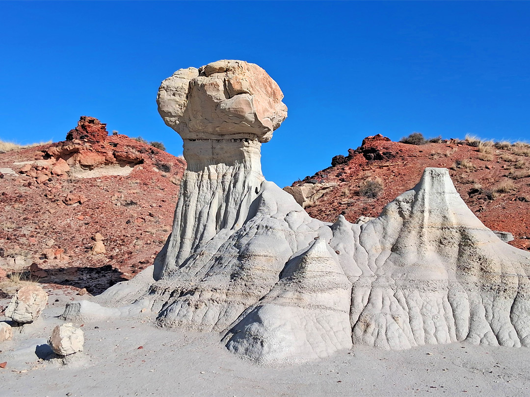 Red and white rock